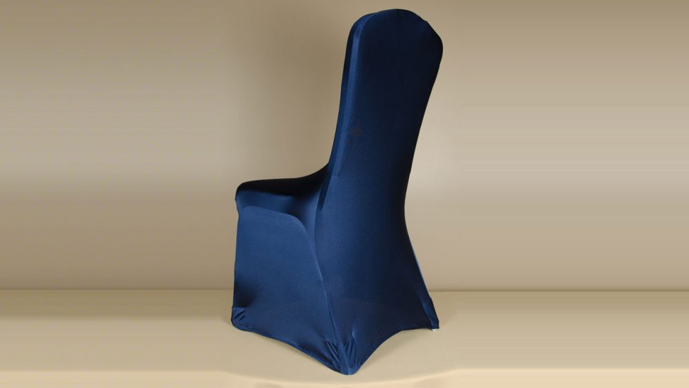 Navy Blue Spandex Chair Cover