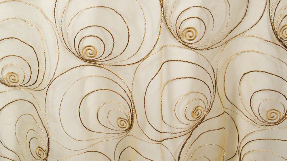 Gold Spirals Sheer