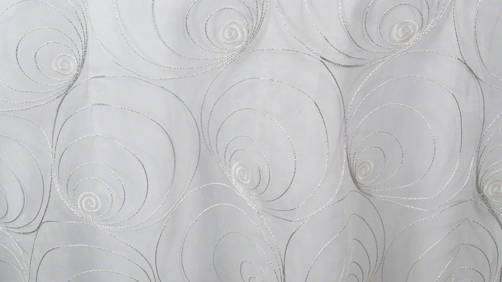 Silver Spirals Sheer