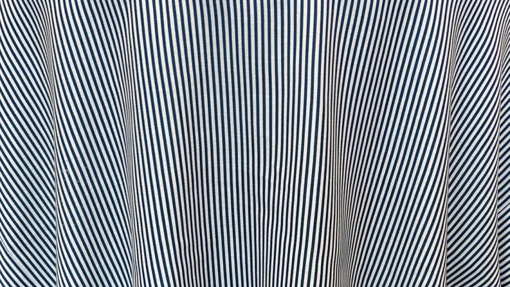 Rent our Navy Morgan Stripe table linen, runners and napkins