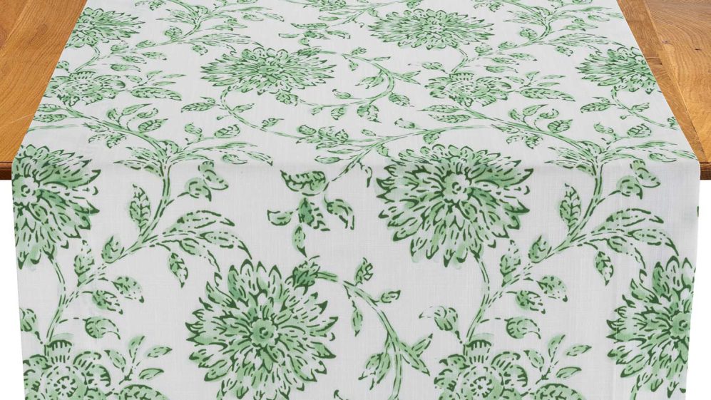 Ivy Dahlia Table Runner