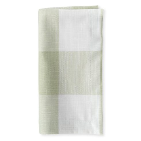 Sage Buffalo Check Dinner Napkin