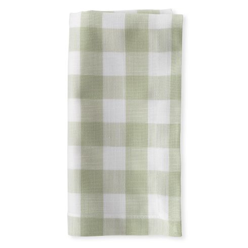 Sage Mini Check Dinner Napkin
