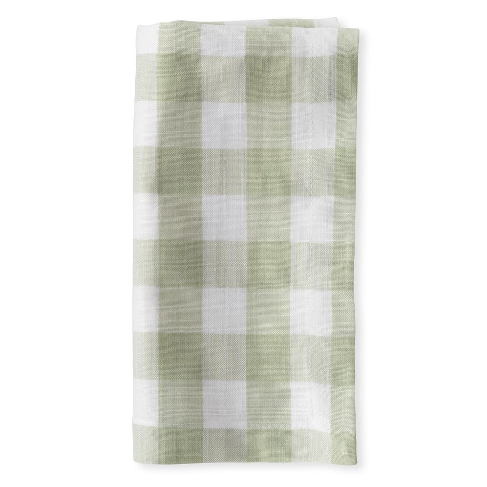 Sage Mini Check Dinner Napkin