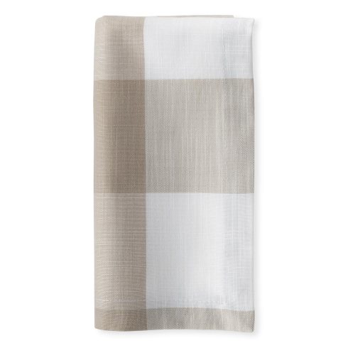 Travertine Buffalo Check Dinner Napkin