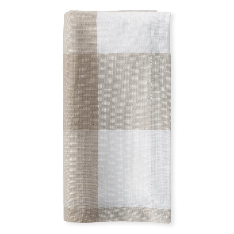 Travertine Buffalo Check Dinner Napkin