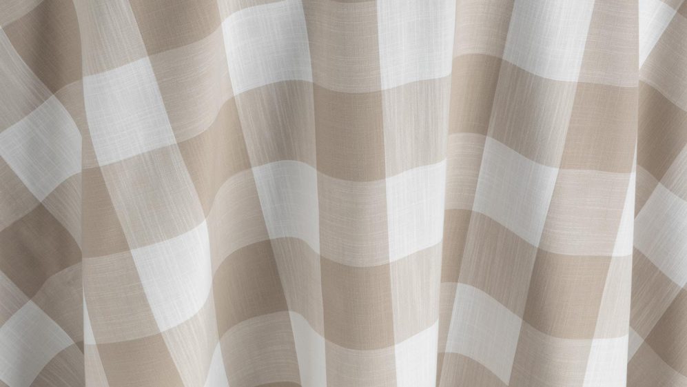 Travertine Buffalo Check Table Linen