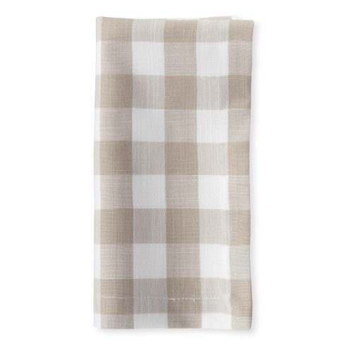 Travertine Mini Check Dinner Napkin