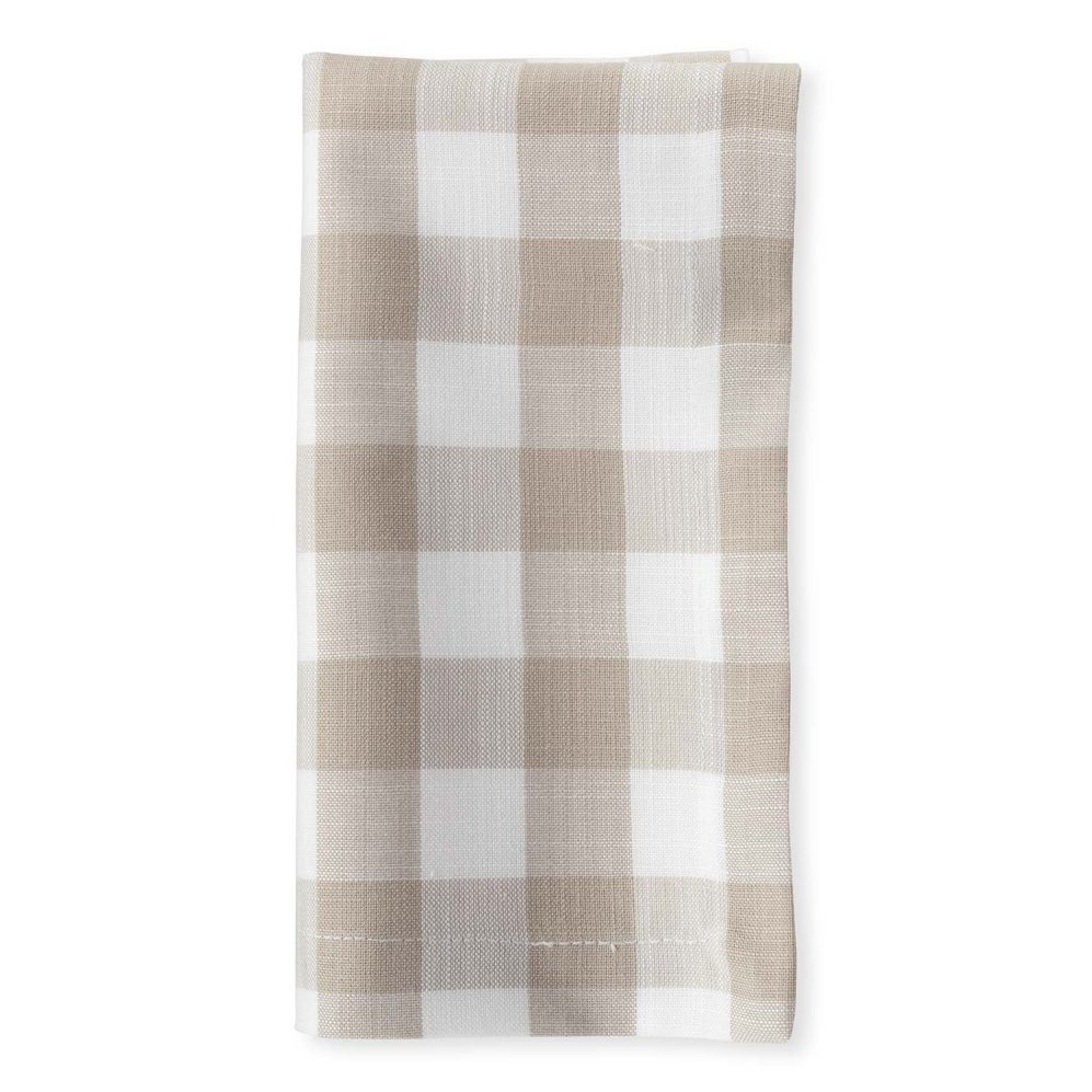 Travertine Mini Check Dinner Napkin